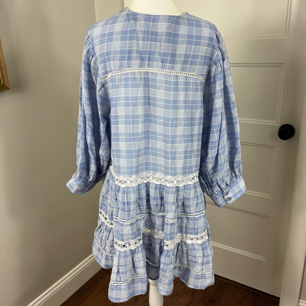Free People Timeout Lace Tunic Size L Boho Cottagecore Coquette Feminine Prairie - Picture 4 of 7